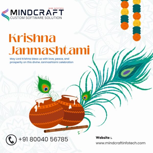 Happy Krishna Janmashtami From Mindcraft infotech